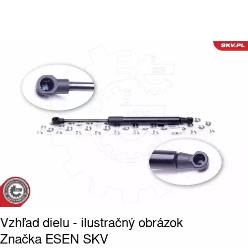 Plynová pružina 3218ABD /POLCAR/ - obr. 3