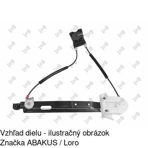 Elektrický mechanizmus okna dverí 3219PSE3E /POLCAR/ - obr. 2