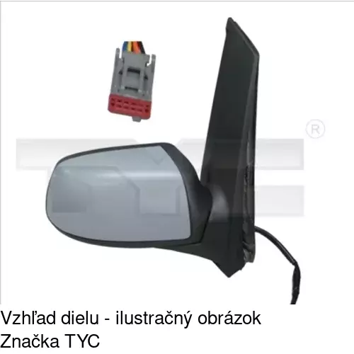 Rám vonkajšieho zrkadla 323554PE /POLCAR/ - obr. 2