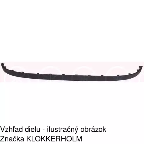 Spojler predného nárazníka POLCAR 323725