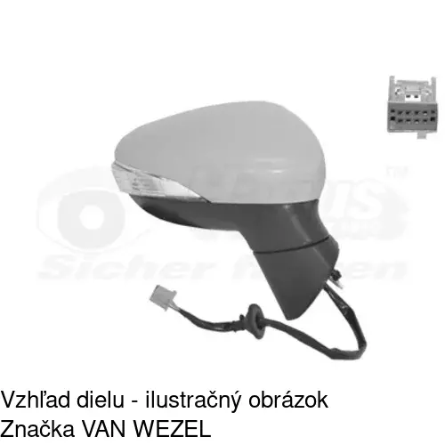 Vonkajšie zrkadlo 3238526E /POLCAR/ - obr. 3