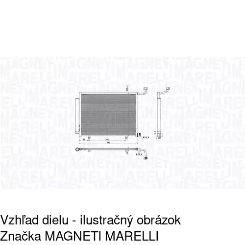 Chladiče klimatizácie 3238K8C1S /POLCAR/ - obr. 1