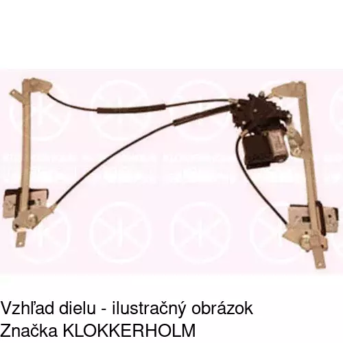 Mechanizmus sťahovania okna elektrický bez motora POLCAR 3240PSG4