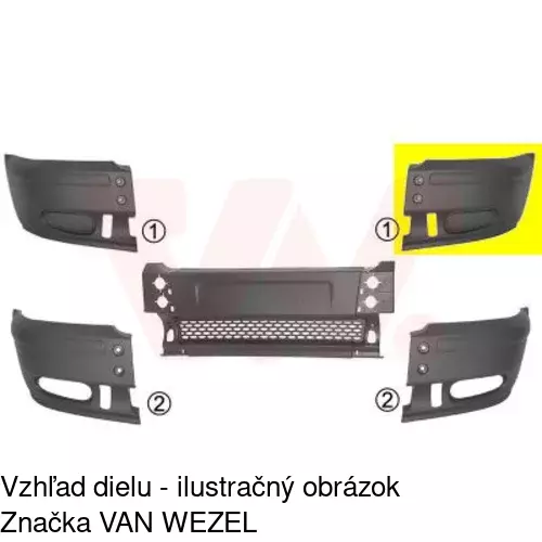 Rámik nárazníka 324718-4 /POLCAR/ - obr. 2