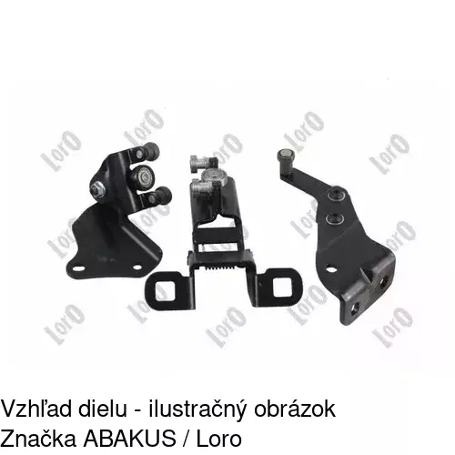 Vozík - kolieska pant posuvných dverí POLCAR 3247Z-74