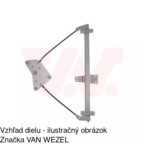 Elektrický mechanizmus okna dverí 3256PSE2 /POLCAR/ - obr. 5