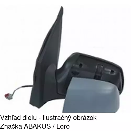 Vonkajšie zrkadlo 3258526E /POLCAR/ - obr. 2