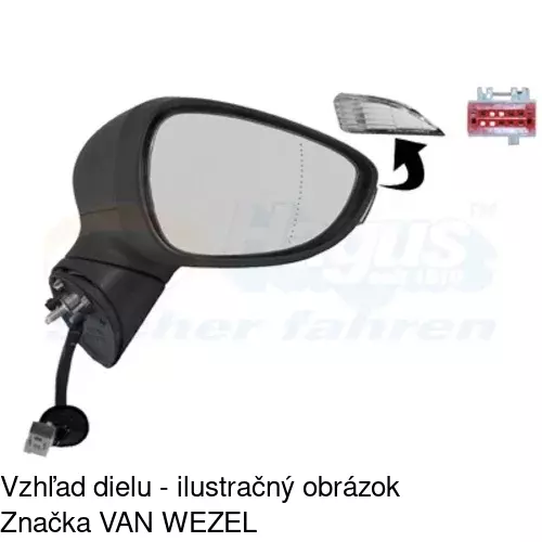 Vonkajšie zrkadlo 32B1523M /POLCAR/ - obr. 4