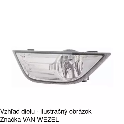Hmlové svetlo - predné 32D130-E /POLCAR/ - obr. 3