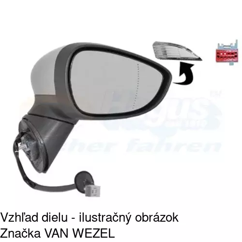 Vonkajšie zrkadlo 32L1523M /POLCAR/ - obr. 2