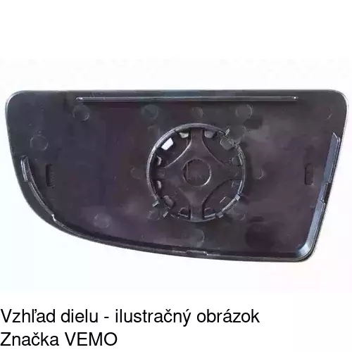 Sklo vonkajšieho zrkadla s držiakom 32N2554M /POLCAR/ - obr. 1