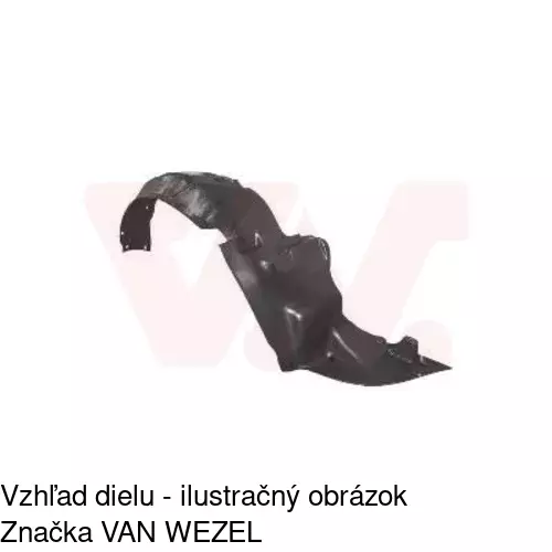 Podblatník (plast) POLCAR 3810FP2T