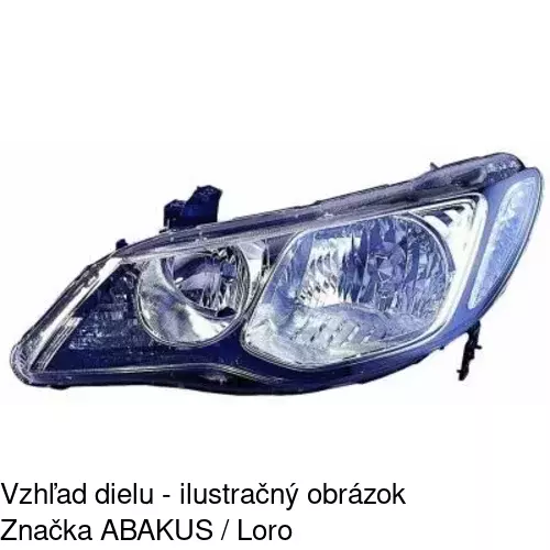 Hlavný reflektor 3845092E /POLCAR/