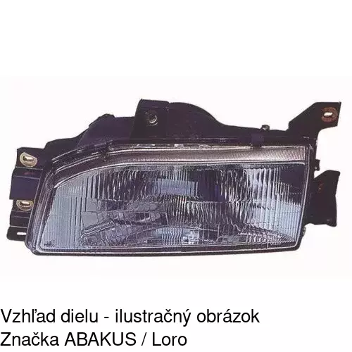 Hlavný reflektor 400110-E /POLCAR/ - obr. 1