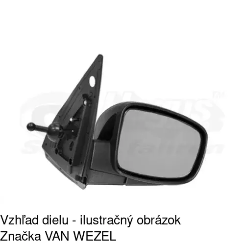 Vonkajšie zrkadlo 4003522E /POLCAR/ - obr. 3