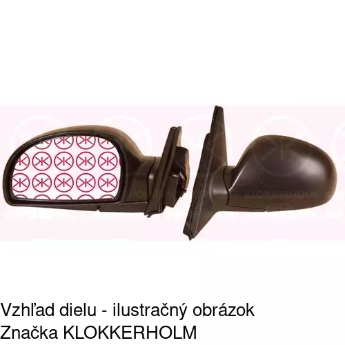 Vonkajšie zrkadlo POLCAR 4007524M