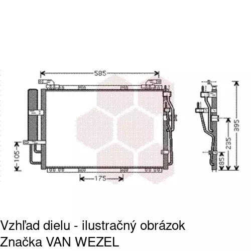 Chladiče klimatizácie 4035K8C1S /POLCAR/ - obr. 1