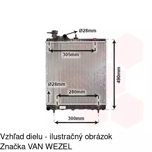 Chladiče vody 404108-1 /POLCAR/ - obr. 1