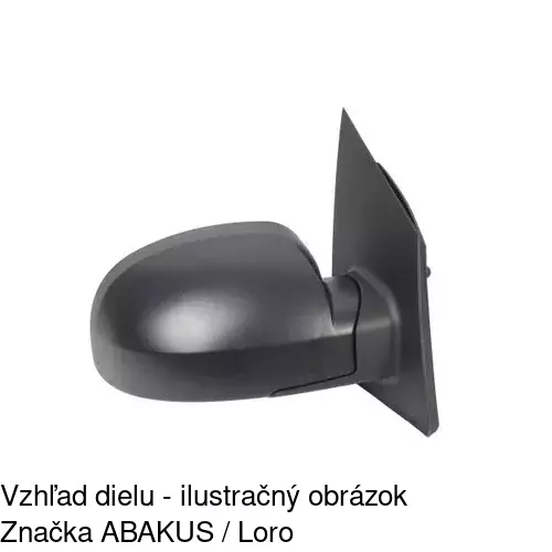 Vonkajšie zrkadlo 4042521M /POLCAR/ - obr. 2