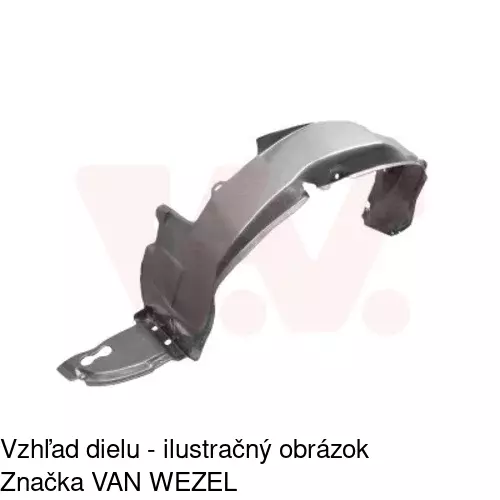 Podblatník (plast) 4050FP1T /POLCAR/
