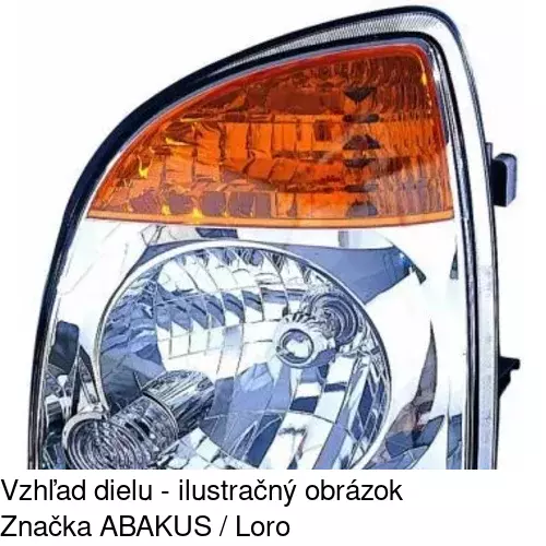 Hlavný reflektor POLCAR 406809-E