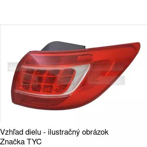 Zadné svetlo POLCAR 4104880E