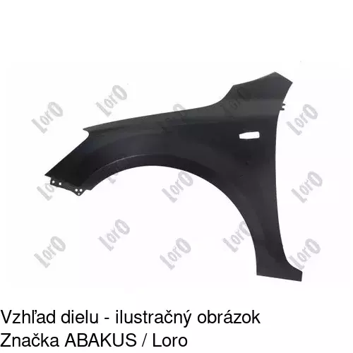 Predný blatník POLCAR 411401