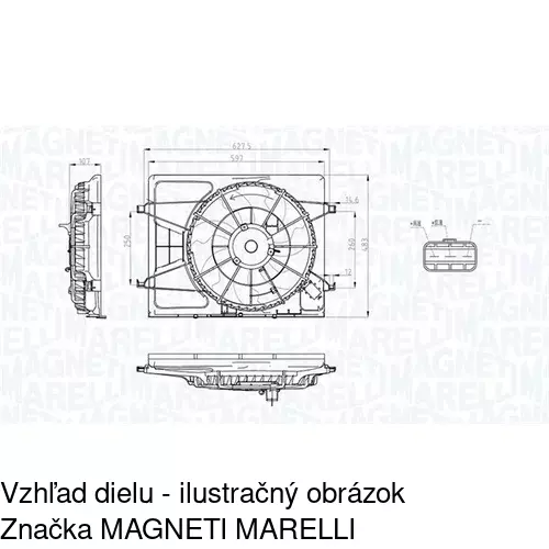 Ventilátory chladičov 411423W2X /POLCAR/ - obr. 1