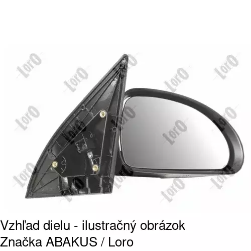 Vonkajšie zrkadlo POLCAR 4114524E