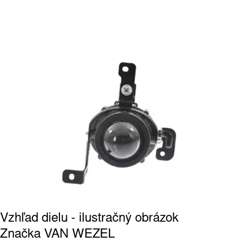 Hmlové svetlo - predné 41B129-E /POLCAR/ - obr. 3