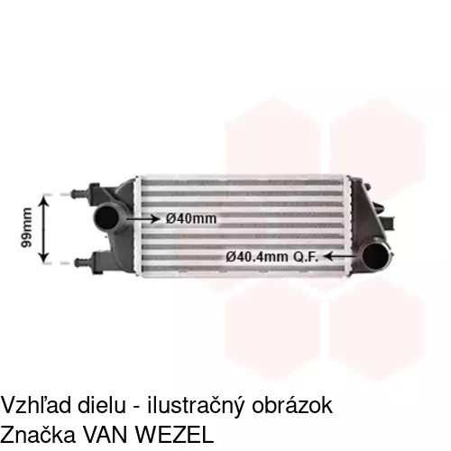 Chladiče vzduchu (Intercoolery) 42A1J81X /POLCAR/ - obr. 2
