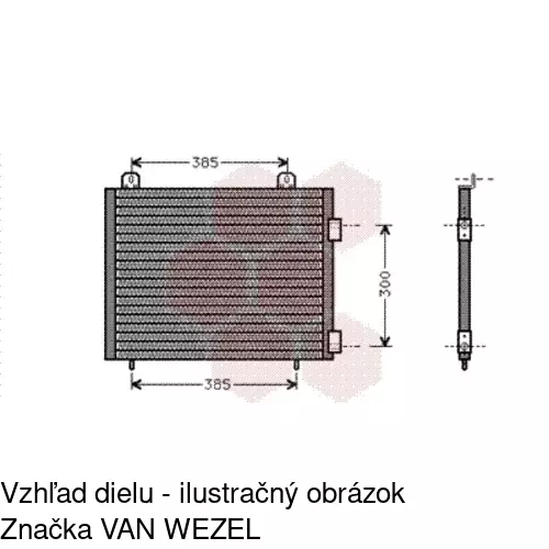 Chladiče klimatizácie 4310K81X /POLCAR/ - obr. 2