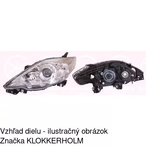Hlavný reflektor 4550092E /POLCAR/ - obr. 1