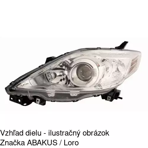 Hlavný reflektor 4550100E /POLCAR/ - obr. 2