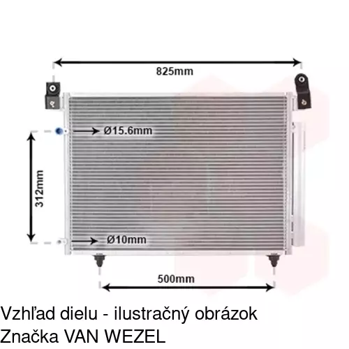 Chladiče klimatizácie 4579K8C1 /POLCAR/ - obr. 2