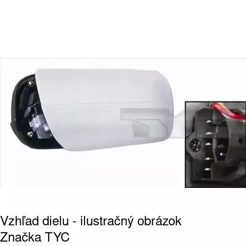 Vonkajšie zrkadlo 5002515M /POLCAR/ - obr. 2