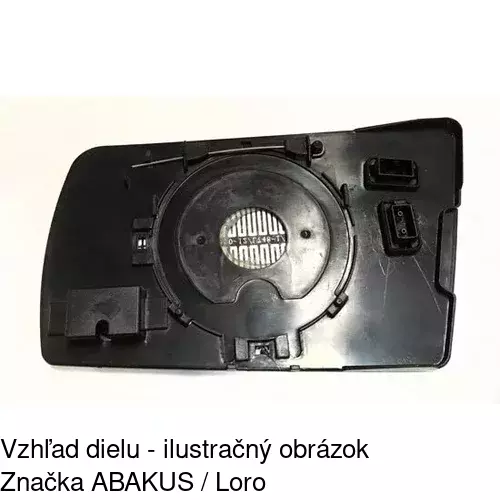 Sklo vonkajšieho zrkadla s držiakom 5002551E /POLCAR/ - obr. 4