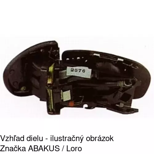 Vonkajšie zrkadlo 5003515M /POLCAR/ - obr. 3