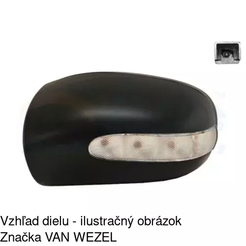 Rám vonkajšieho zrkadla 500354PX /POLCAR/ - obr. 5