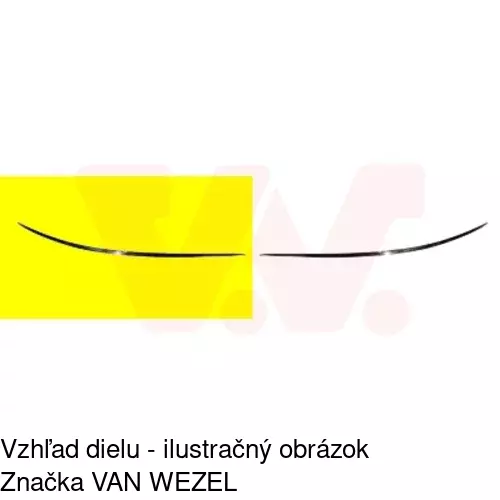 Lišta nárazníka 500607-6 /POLCAR/