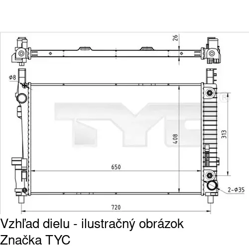 Chladiče vody POLCAR 5006083X