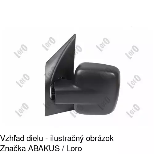 Vonkajšie zrkadlo POLCAR 501252-E