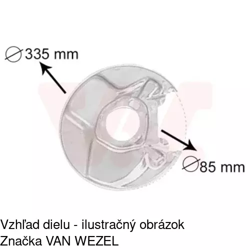Brzdovy štít 5013OT-5 /POLCAR/ - obr. 1