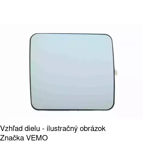Sklo vonkajšieho zrkadla s držiakom 5014556M /POLCAR/ - obr. 3