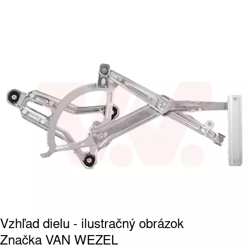Elektrický mechanizmus okna dverí 5014PSE2 /POLCAR/ - obr. 5