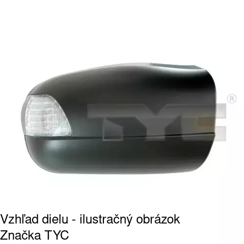 Rám vonkajšieho zrkadla 501555TM /POLCAR/ - obr. 3