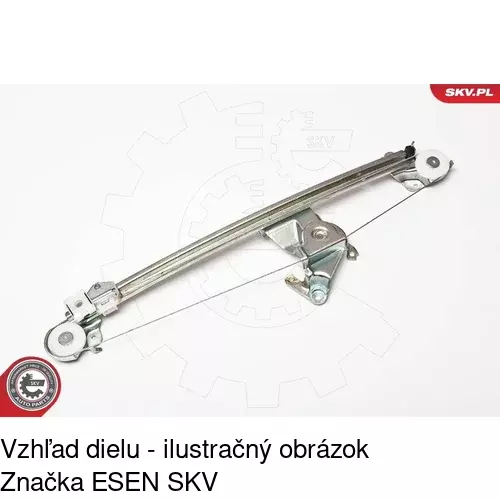 Mechanizmus sťahovania okna elektrický bez motora 5015PSG3 /POLCAR/ - obr. 4