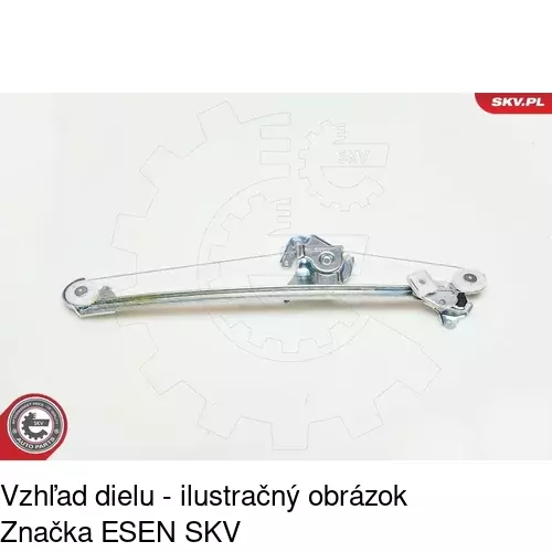 Mechanizmus sťahovania okna elektrický bez motora 5015PSG4 /POLCAR/ - obr. 4