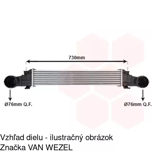 Chladiče vzduchu (Intercoolery) 5016J81X /POLCAR/ - obr. 3