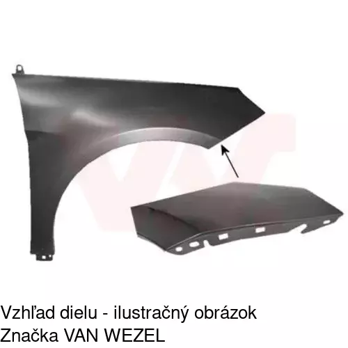 Predný blatník 503502 /POLCAR/ - obr. 3